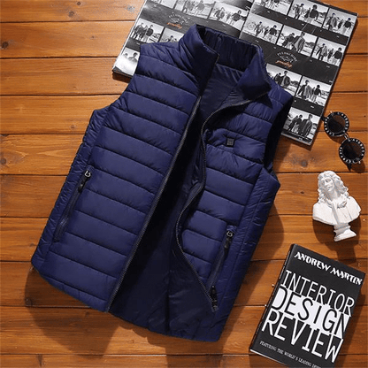 Electrically heated down vest