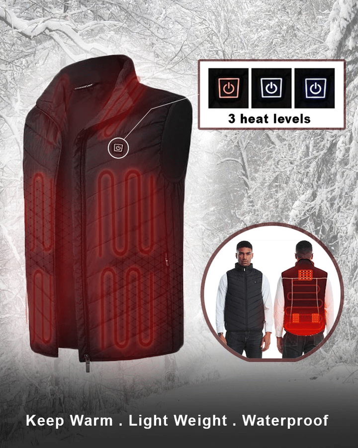 Electrically heated down vest